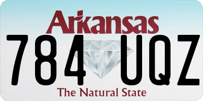 AR license plate 784UQZ