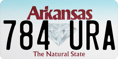 AR license plate 784URA