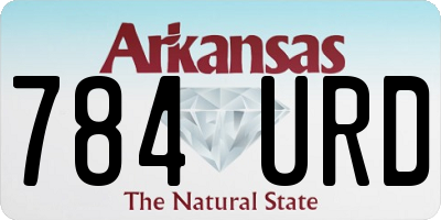 AR license plate 784URD