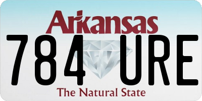 AR license plate 784URE