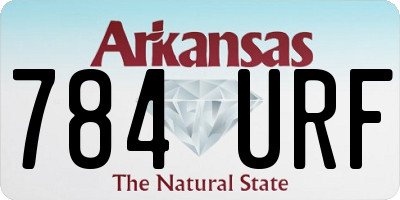 AR license plate 784URF