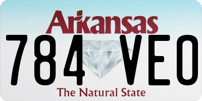 AR license plate 784VEO