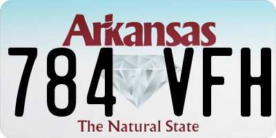 AR license plate 784VFH