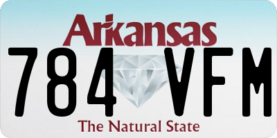AR license plate 784VFM