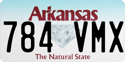 AR license plate 784VMX