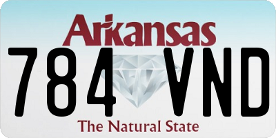 AR license plate 784VND