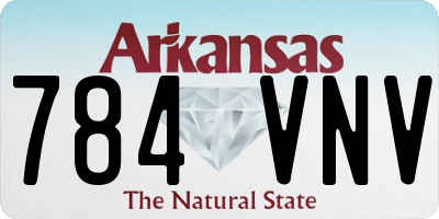 AR license plate 784VNV