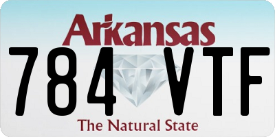 AR license plate 784VTF