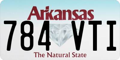 AR license plate 784VTI