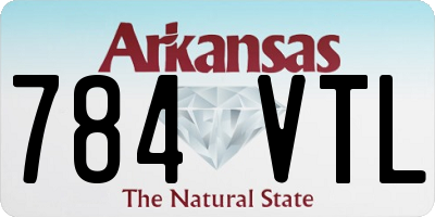 AR license plate 784VTL