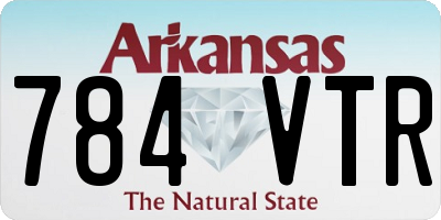 AR license plate 784VTR