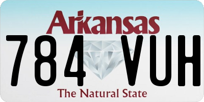 AR license plate 784VUH