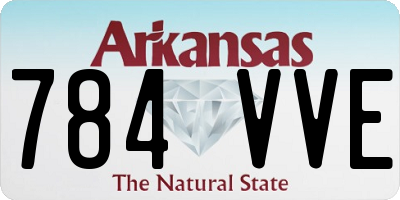 AR license plate 784VVE