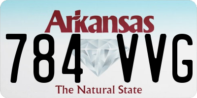 AR license plate 784VVG