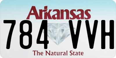 AR license plate 784VVH