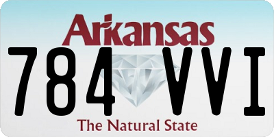 AR license plate 784VVI