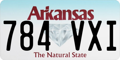 AR license plate 784VXI
