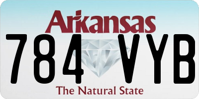 AR license plate 784VYB