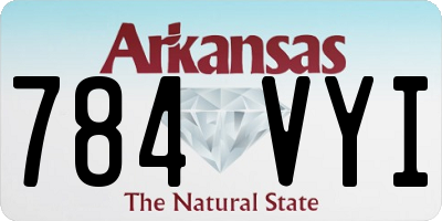 AR license plate 784VYI