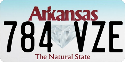 AR license plate 784VZE