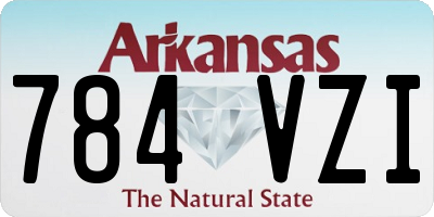 AR license plate 784VZI