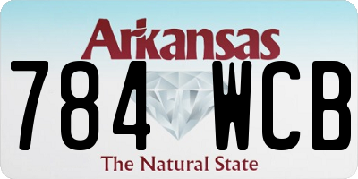 AR license plate 784WCB