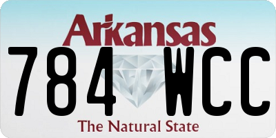 AR license plate 784WCC