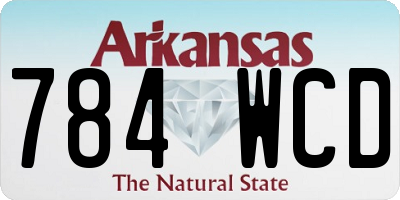 AR license plate 784WCD