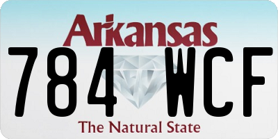 AR license plate 784WCF