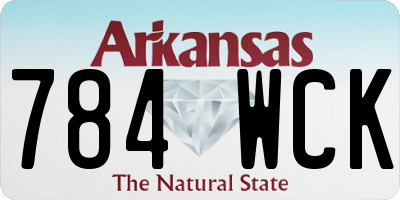 AR license plate 784WCK