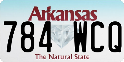 AR license plate 784WCQ