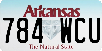 AR license plate 784WCU