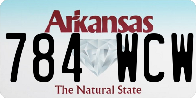 AR license plate 784WCW