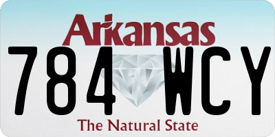 AR license plate 784WCY