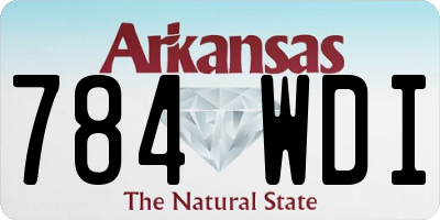 AR license plate 784WDI