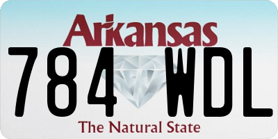 AR license plate 784WDL