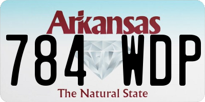 AR license plate 784WDP