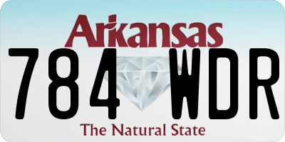 AR license plate 784WDR
