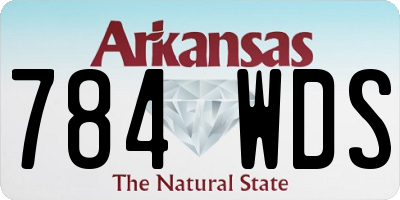AR license plate 784WDS
