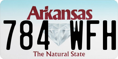 AR license plate 784WFH