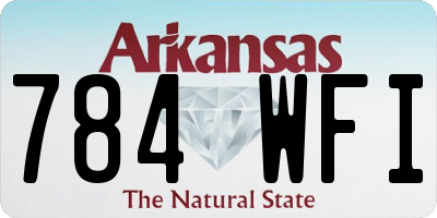 AR license plate 784WFI