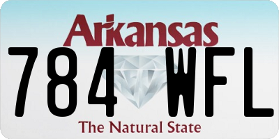 AR license plate 784WFL