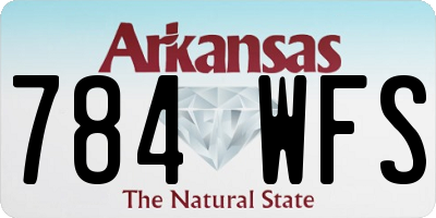 AR license plate 784WFS