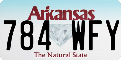 AR license plate 784WFY