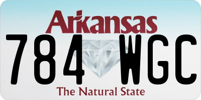 AR license plate 784WGC