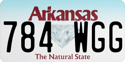 AR license plate 784WGG