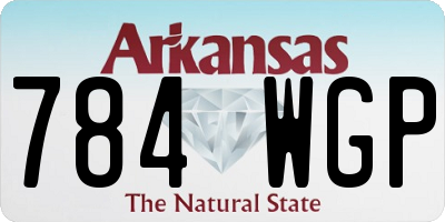 AR license plate 784WGP