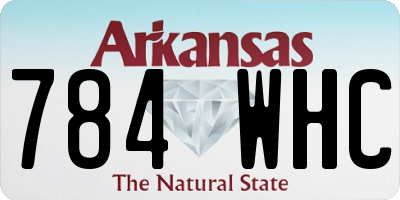 AR license plate 784WHC