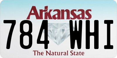 AR license plate 784WHI