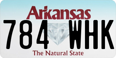 AR license plate 784WHK
